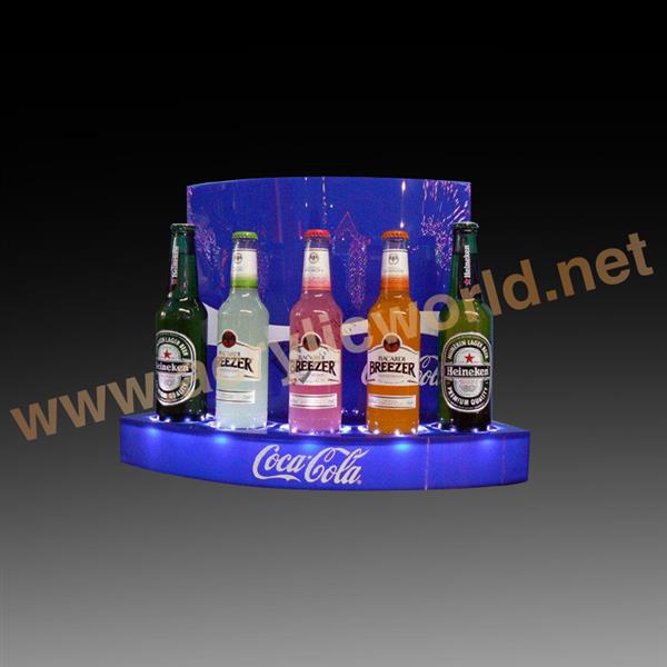 frosted counter acrylic liquor display wine holder