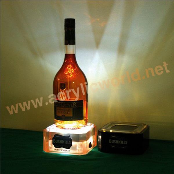 led acrylic wine stand for single bottle