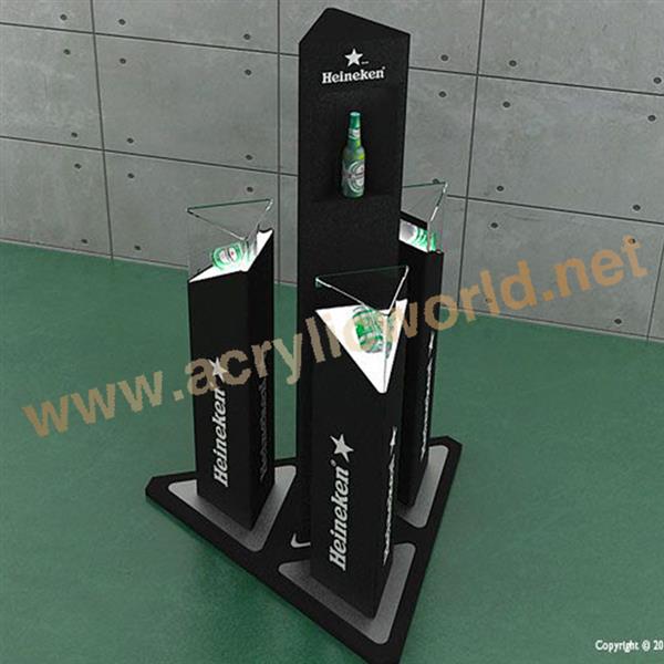 promotional acrylic stand led wine display