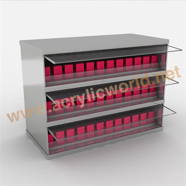 acrylic cigarette display stand with pushers