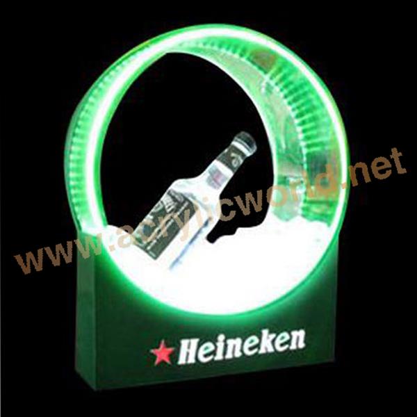 Heineken one circle acrylic display rack for wine