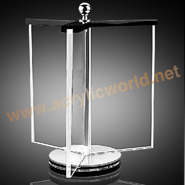 acrylic table stand menu holder