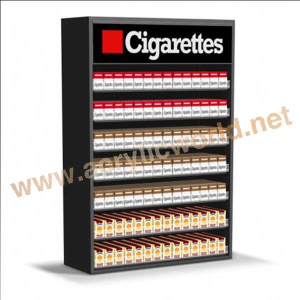 floor stand acrylic led cigarette display rack