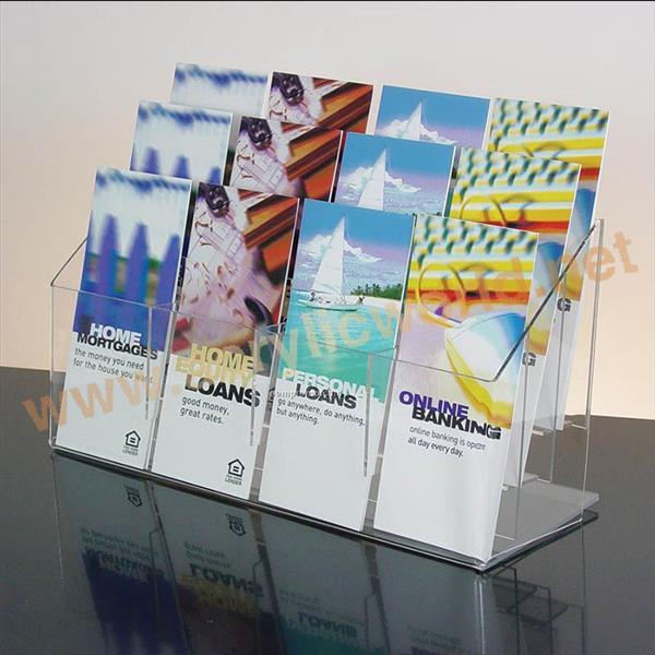 countertop acrylic brochure display rack