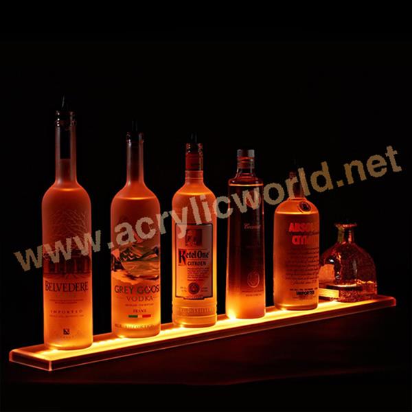 led wood wine bottle holder for six bottles