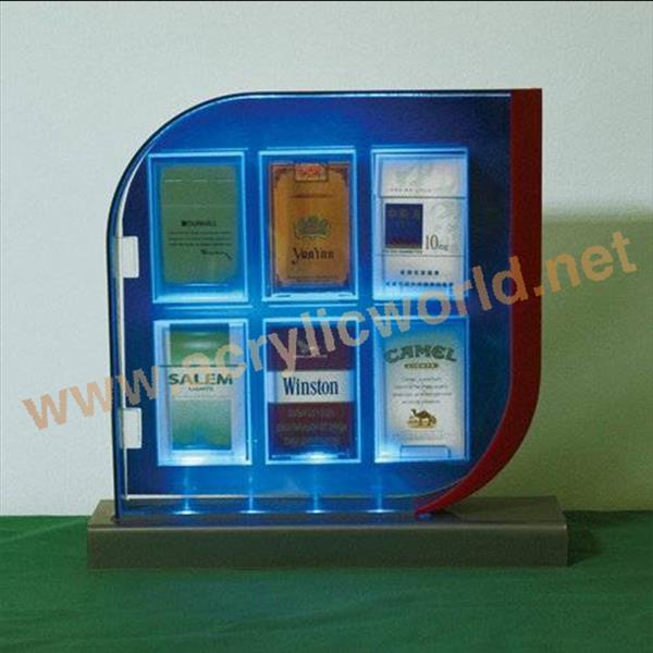 cigarette display stand whti light box and cabinet