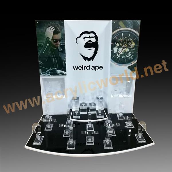 Manufacturer Customized Acrylic Watch Display Stands for Shop Showcase, Acrylic Watch Racks, Acrylic Watch Holder