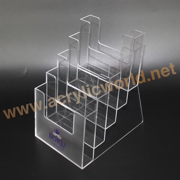 four pockets acrylic brochure holders and displays