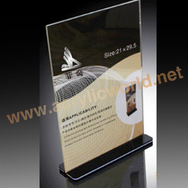A5 A4 size acrylic frameless picture frame for table