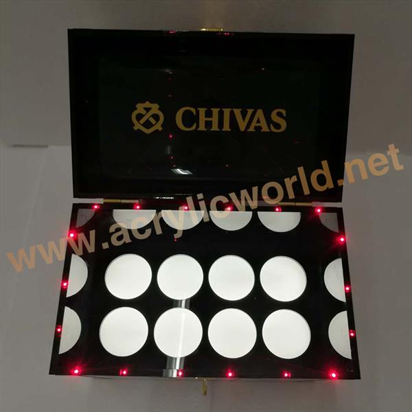 1664 two bottle led wine display new bar wine stand
