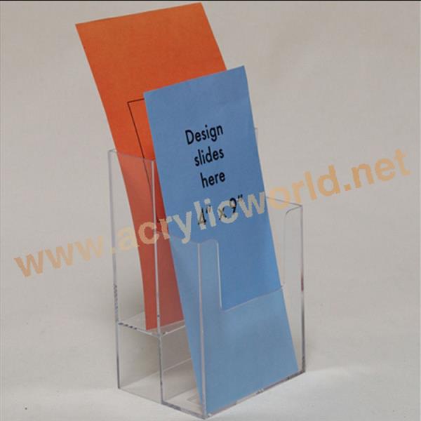 two layers acrylic brochure display holders