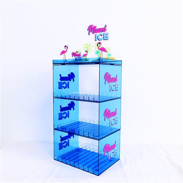 led acrylic pop cigarette display stand