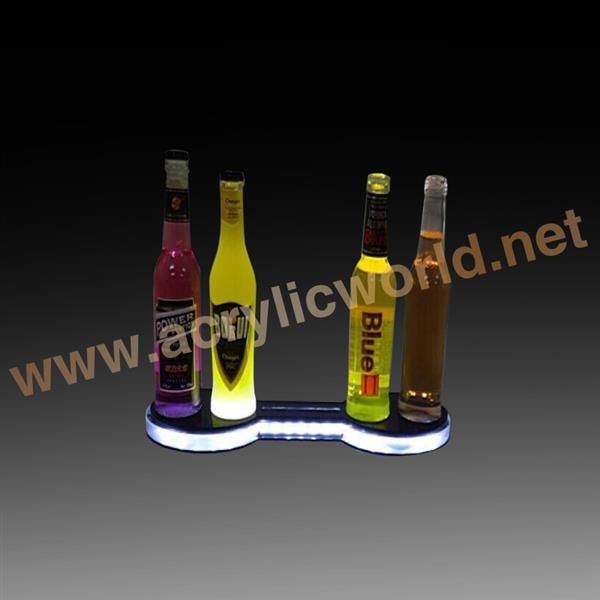  bridge acrylic 4 bottles liquor display racks