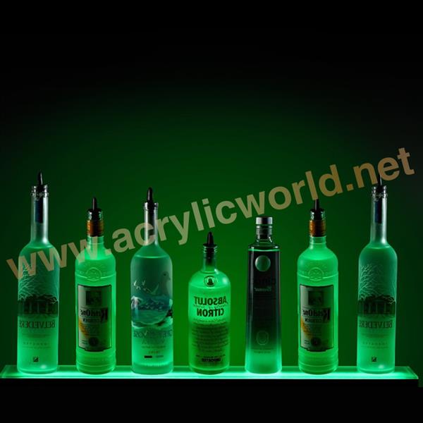 three layers acrylic disiplay liquor display shelf