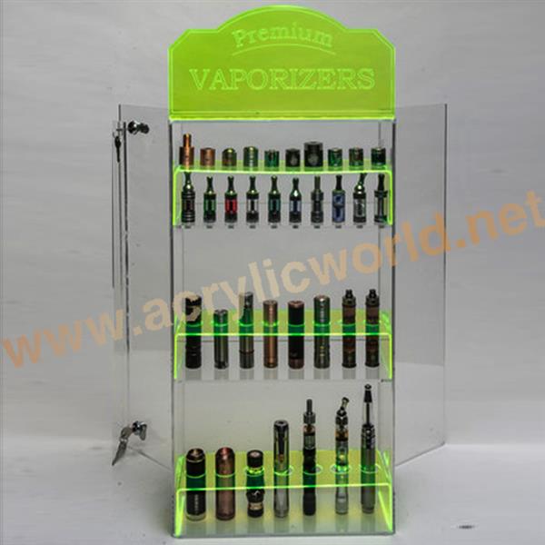 2 shelves acrylic electronic cigarette holder for table