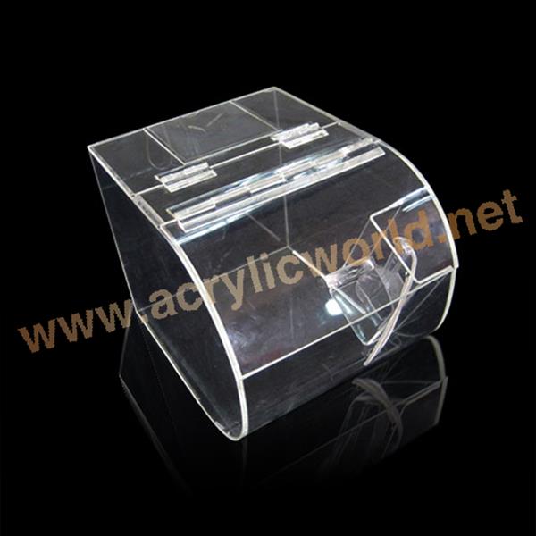 food grade house shape acrylic candy box with FDA and LFGB