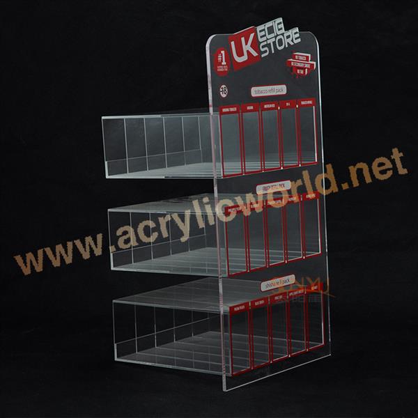 acrylic shelf electronic cigarette display case