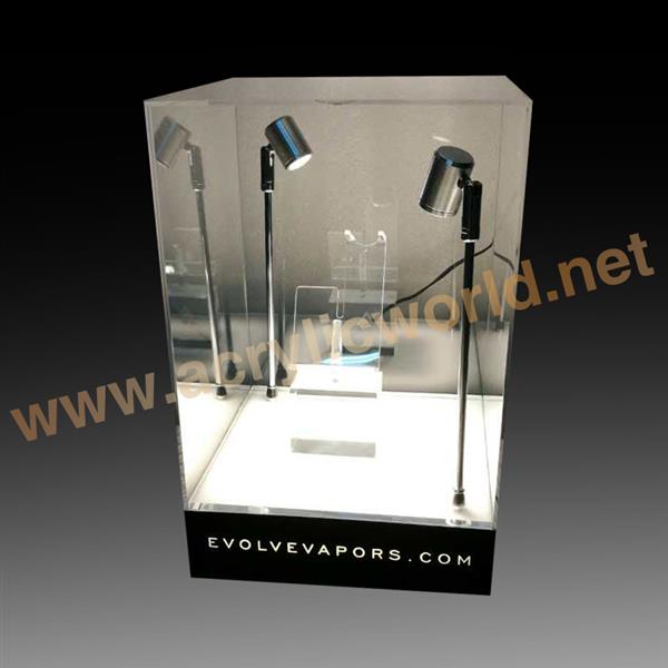 led acrylic e cigarette display cabinet