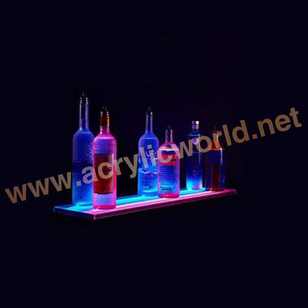 Blue acrylic wine display stand with ice bucklet