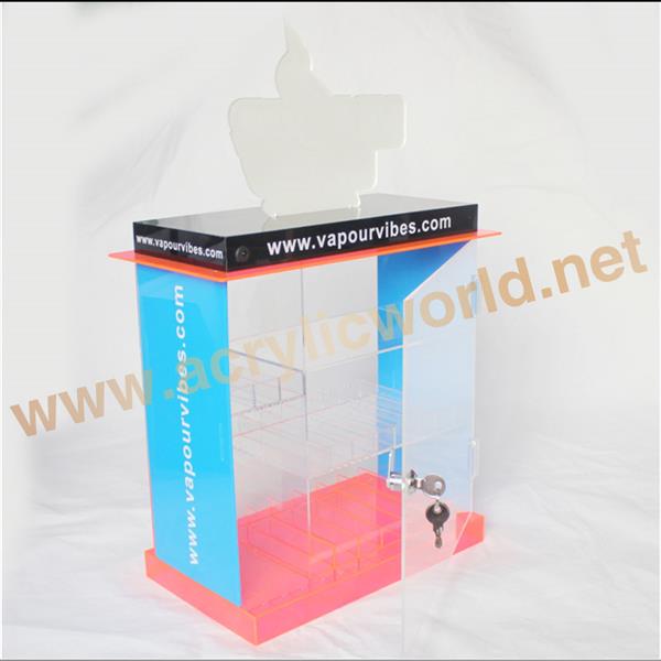 transparent acrylic retail e cigarette display