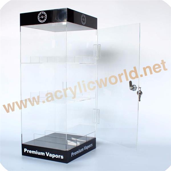 six shelves acrylic e cigarette display holder